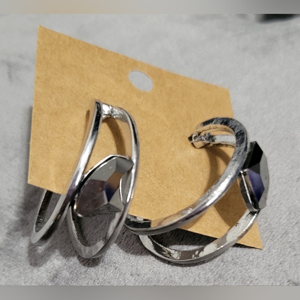 Silver Hoop Earrings
